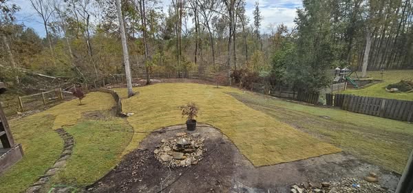 Fresh sod installed